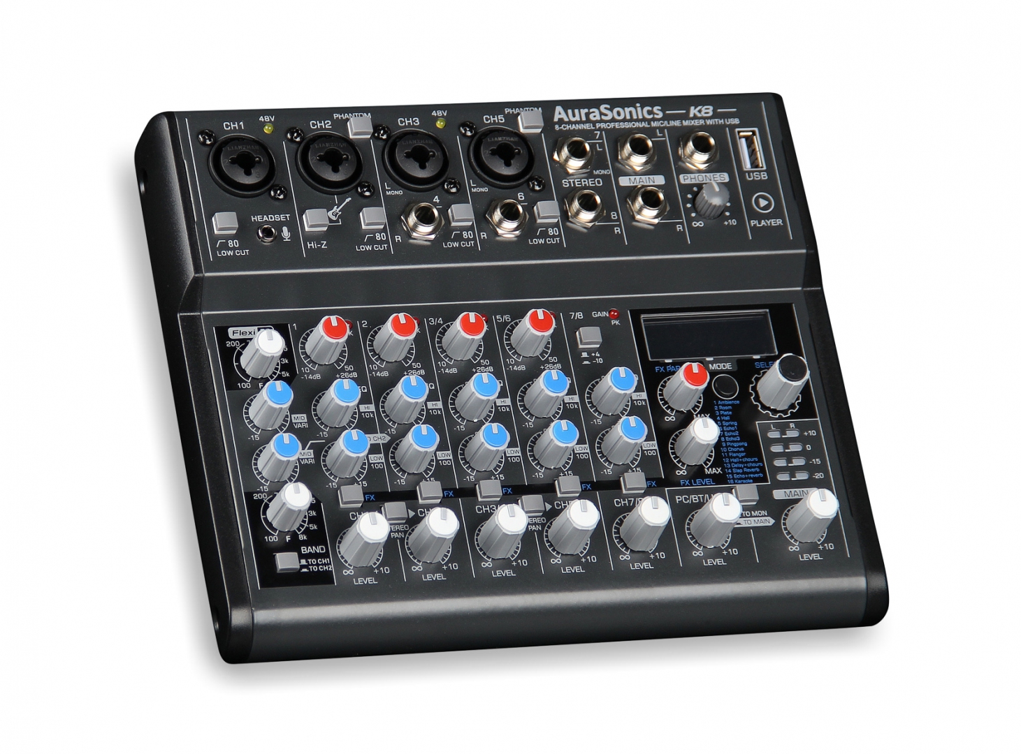 AuraSonics K8 компактный микшерный пульт в Ипатово