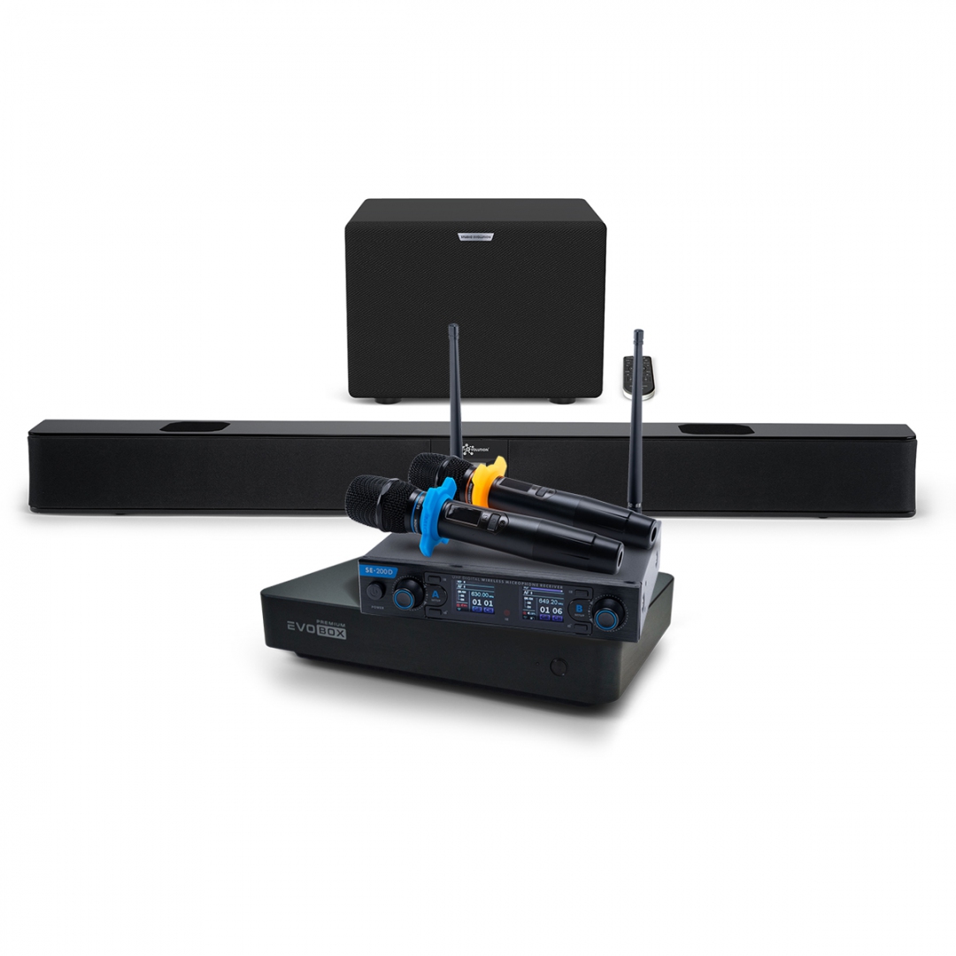 Hi-End караоке-система EVOBOX Premium + EvoSoundBar (саундбар с караоке) в Ипатово