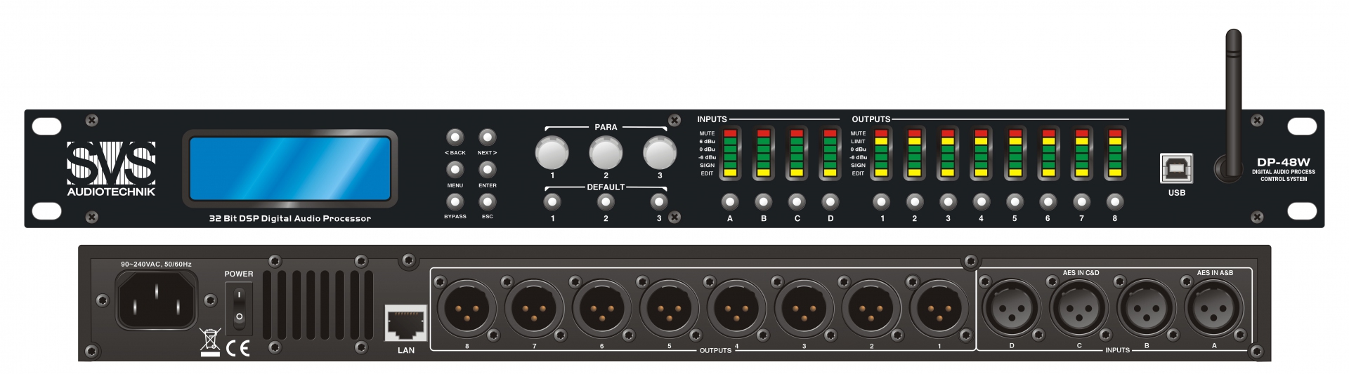 SVS Audiotechnik DP-48W Цифровой процессор: 4 входа 8 выходов в Ипатово