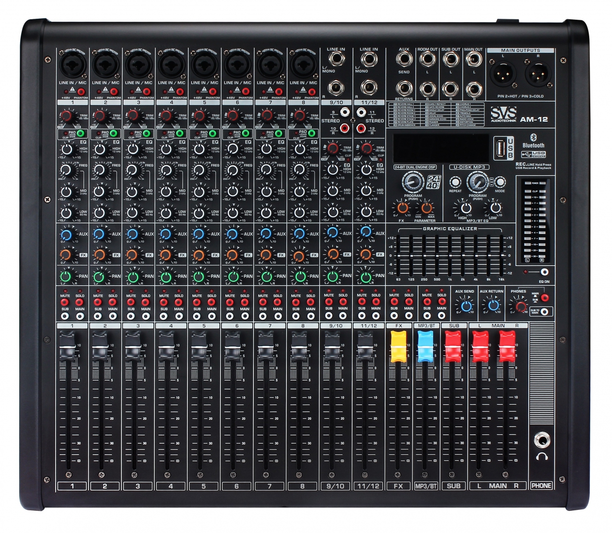 SVS Audiotechnik mixers AM-12 Микшерный пульт аналоговый, 12-канальный в Ипатово