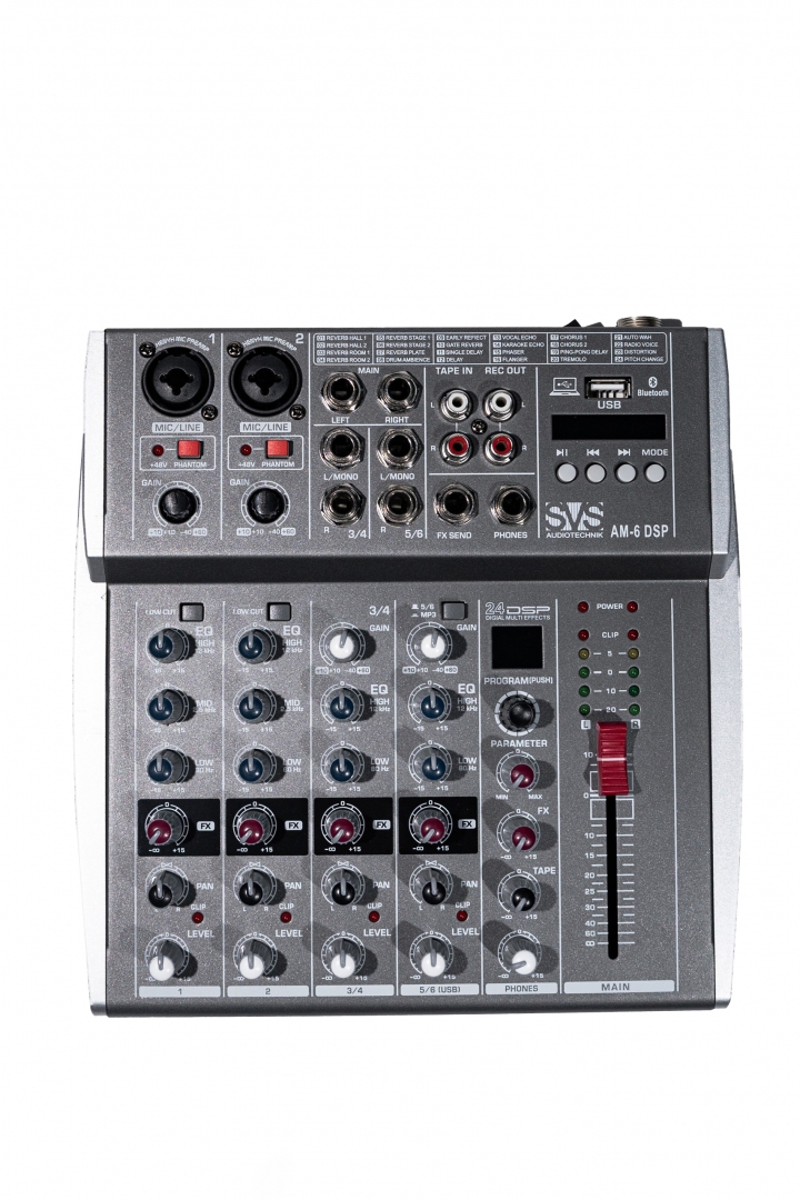 SVS Audiotechnik mixers AM-6 DSP Микшерный пульт аналоговый, 6-канальный SVS Audiotechnik mixers в Ипатово